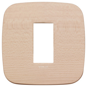 Placca Round 1M acero - Vimar 19671.53