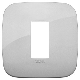 Placca Round 1M silver - Vimar 19671.89