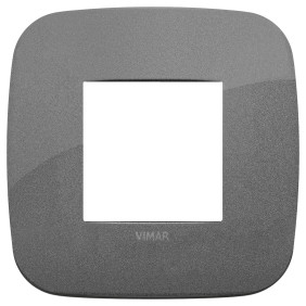 Placca Round 2M ardesia - Vimar 19672.22