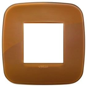 Placca Round 2M Reflex caramel - Vimar 19672.62