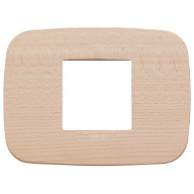 Placca Round 2M centrali acero - Vimar 19682.53