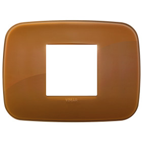 Placca Round 2M centrali Reflex caramel - Vimar 19682.62