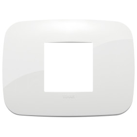 Placca Round 2M centrali bianco - Vimar 19682.84