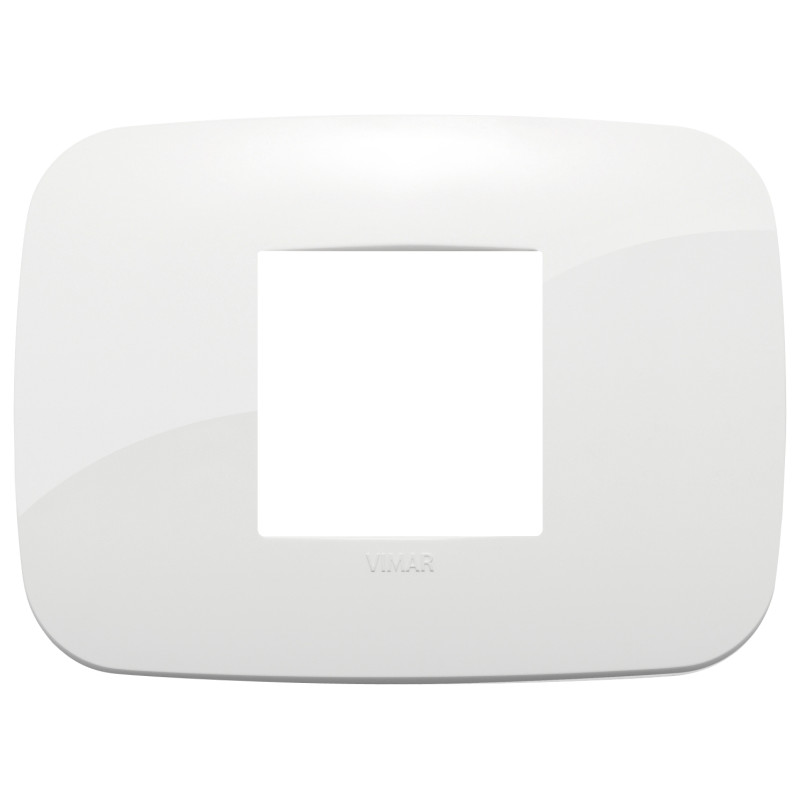 Placca Round 2M centrali bianco - Vimar 19682.84