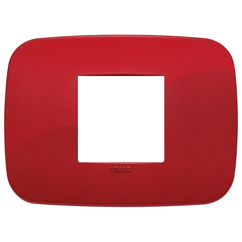 Placca Round 2M centrali rosso - Vimar 19682.85