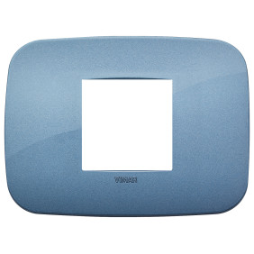Placca Round 2M centrali blu - Vimar 19682.86