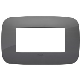 Placca Round 4M grigio - Vimar 19684.82