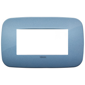Placca Round 4M blu - Vimar 19684.86