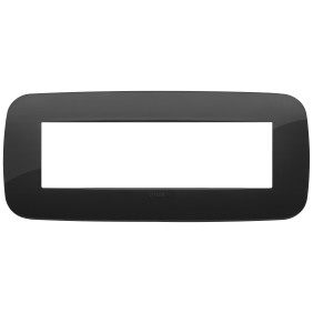 Placca Round 7M nero - Vimar 19687.81