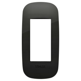 Placca Round 1MP nero - Vimar 19696.81