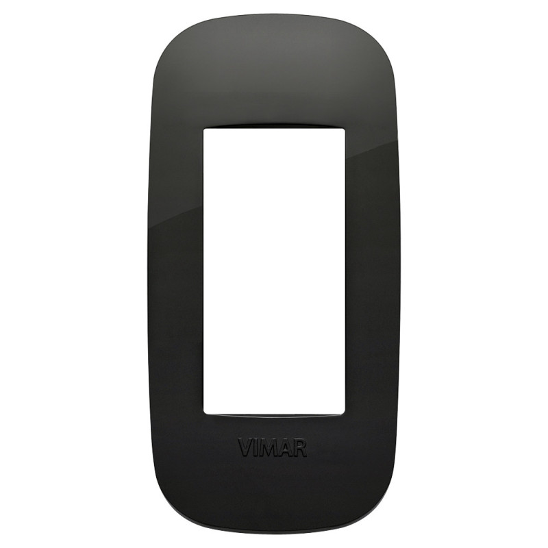 Placca Round 1MP nero - Vimar 19696.81