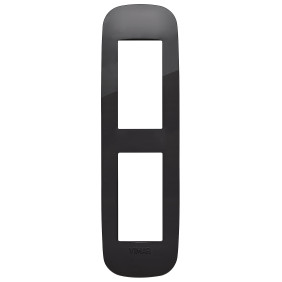 Placca Round 2MP nero - Vimar 19697.81