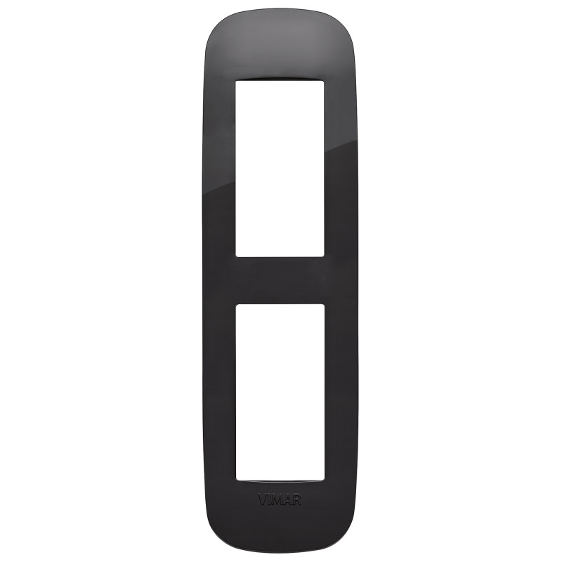 Placca Round 2MP nero - Vimar 19697.81