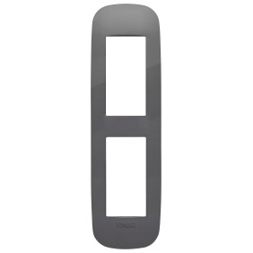 Placca Round 2MP grigio - Vimar 19697.82