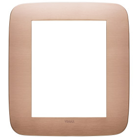 Placca Round 8M rame spazzolato - Vimar 19698.11