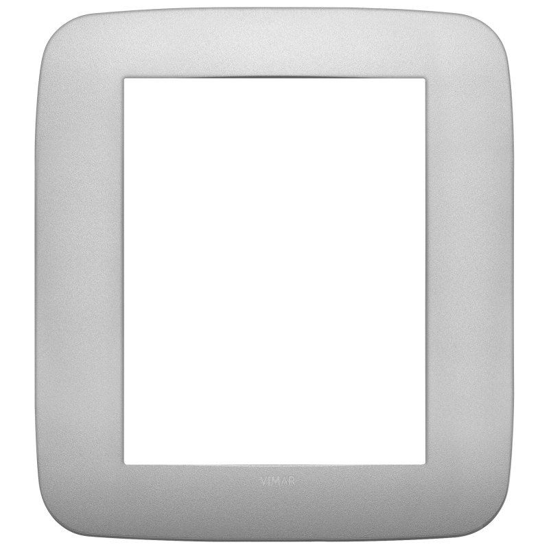 Placca Round 8M argento matt - Vimar 19698.23