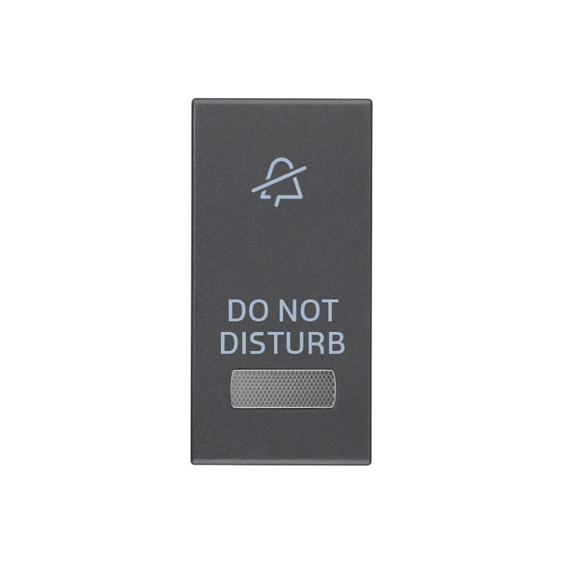 Tasto 1M con diffusore simb. DND grigio - Vimar 20026.DND