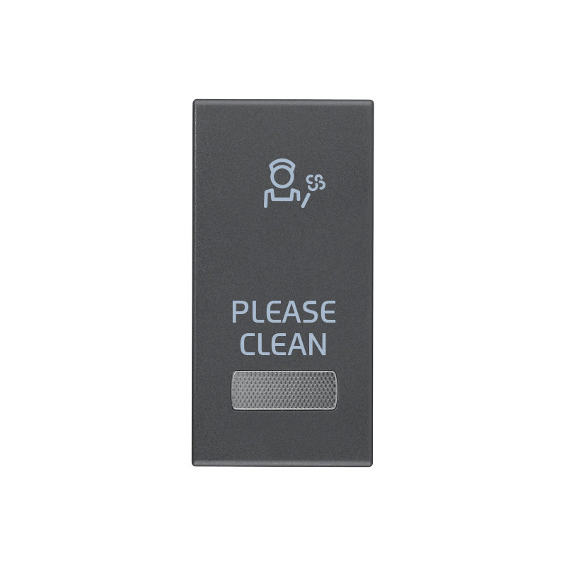 Tasto 1M con diffusore simb. PLS grigio - Vimar 20026.PLS