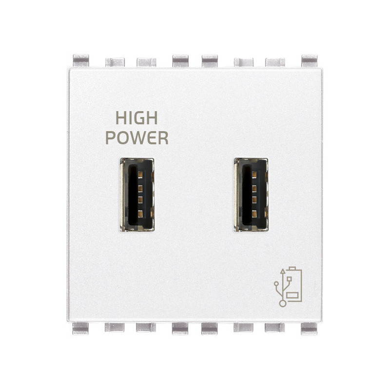 Unit? alimentazione USB 5V2,1A 2M bianco - Vimar 20295.B