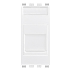 Presa RJ11 6/4 con portello bianco - Vimar 20322.B