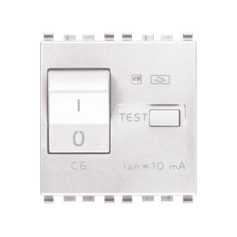 Interruttore MTDiff. 1P+N C6 10mA bianco - Vimar 20411.06.B