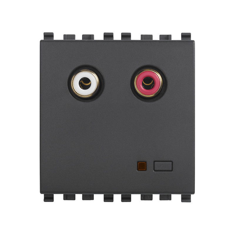 Ingresso audio RCA 2M grigio - Vimar 20582