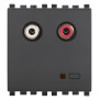 Ingresso audio RCA 2M grigio - Vimar 20582