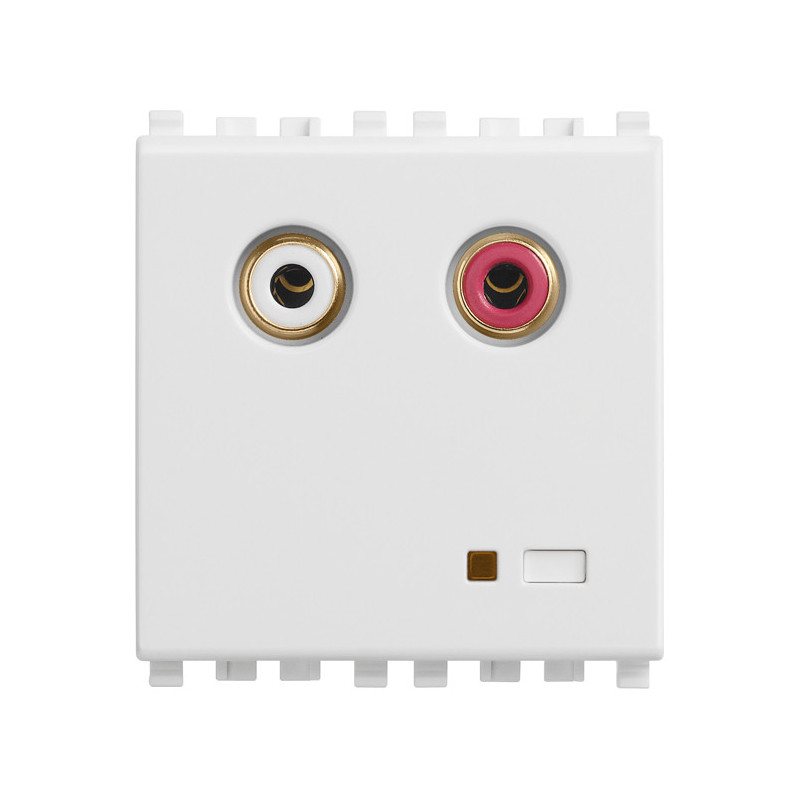 Ingresso audio RCA 2M bianco - Vimar 20582.B