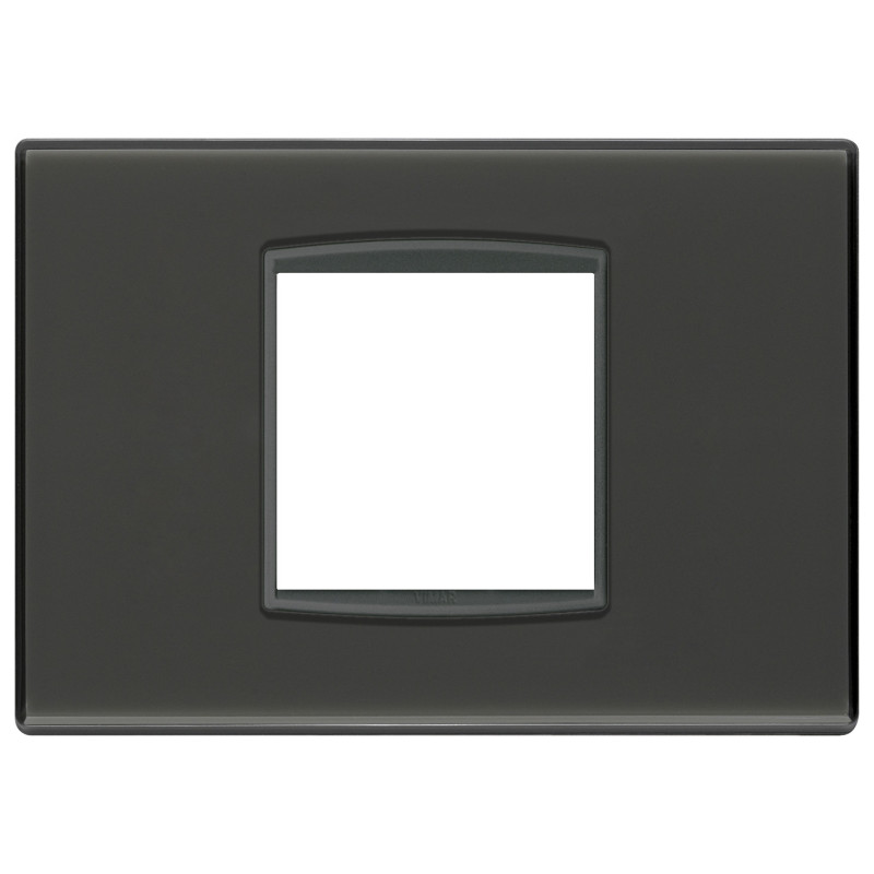 Placca Classic 2M centr Reflex antracite - Vimar 20652.42