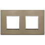 Placca 4M (2+2) int71 bronzo scuro - Vimar 21643.05