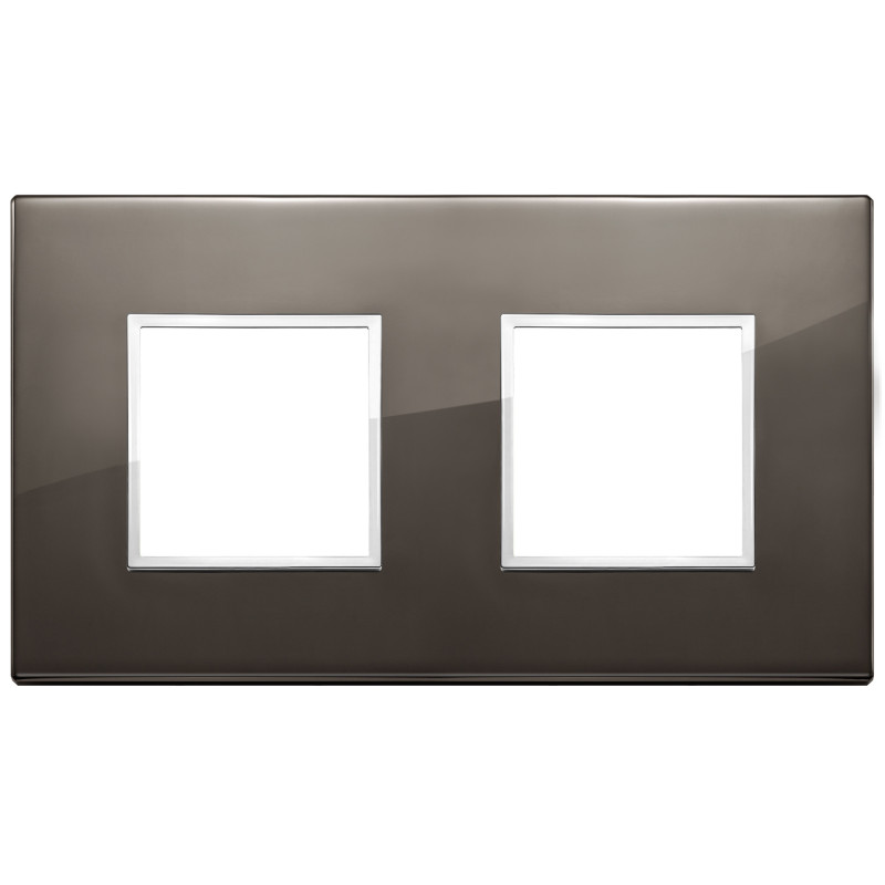 Placca 4M (2+2) int71 nero zaffiro - Vimar 21643.06