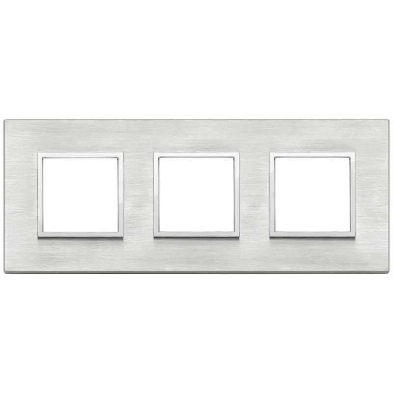 Placca 6M (2+2+2) int71 grigio Next - Vimar 21644.02