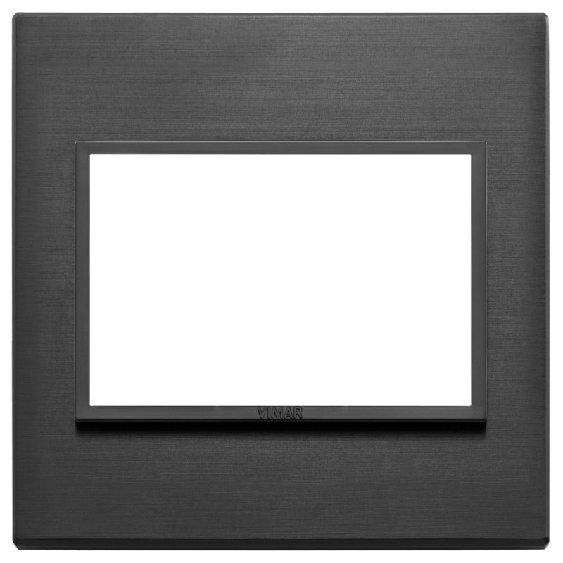 Placca 3M BS nero totale - Vimar 21648.18