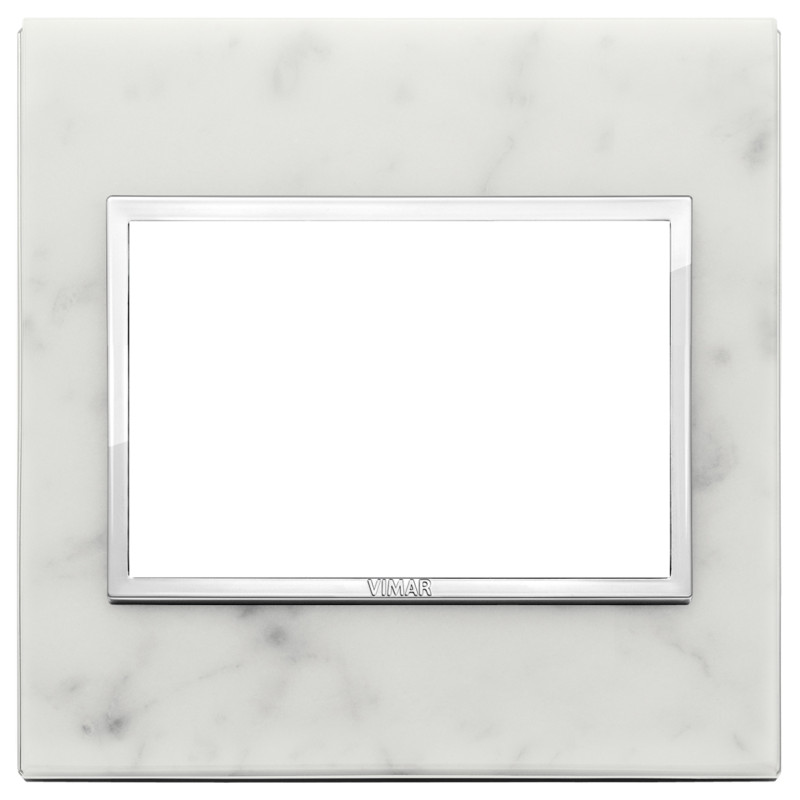 Placca 3M BS bianco di Carrara - Vimar 21648.51