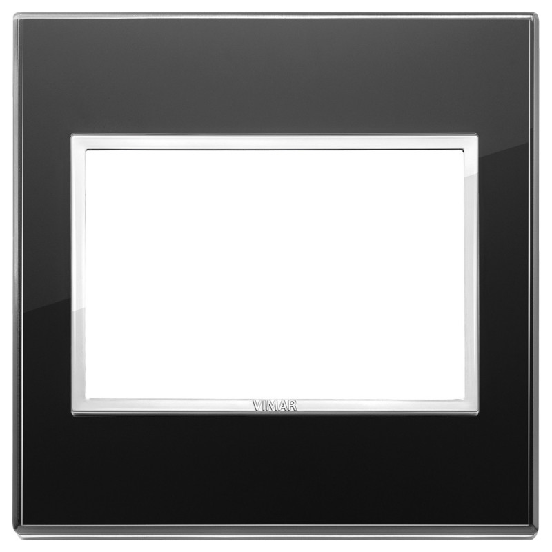 Placca 3M BS nero diamante - Vimar 21648.76