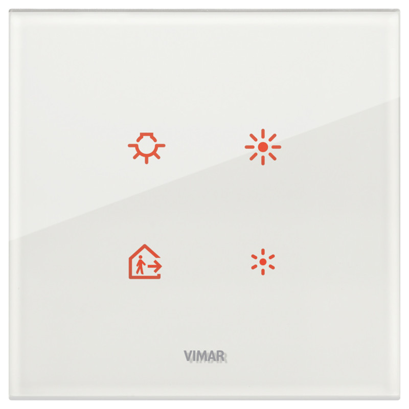 Placca 2M bianco diamante - Vimar 21662.70