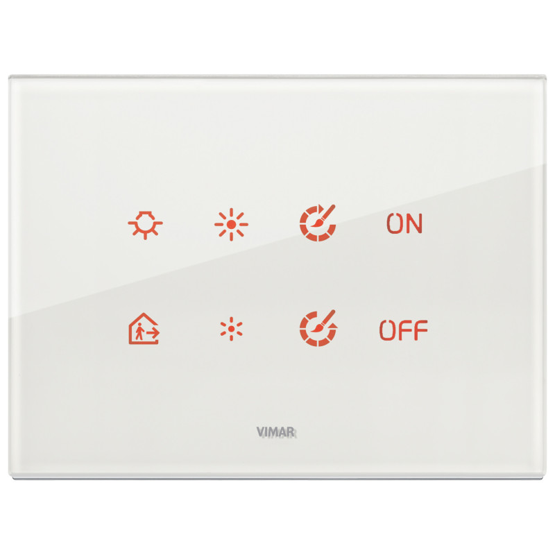 Placca 4M bianco diamante - Vimar 21664.70