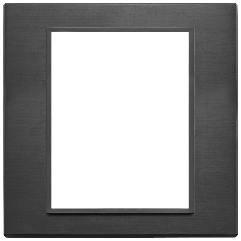 Placca 8M nero totale - Vimar 21668.18