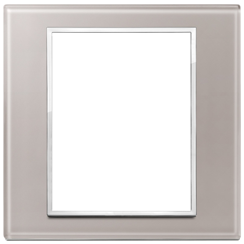 Placca 8M grigio perla - Vimar 21668.73