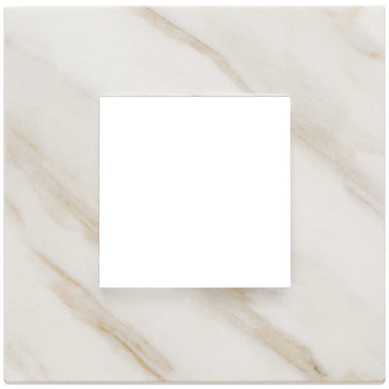 Placca 2M bianco Calacatta - Vimar 22642.51