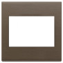 Placca 3M BS bronzo scuro spazzolato - Vimar 22648.12