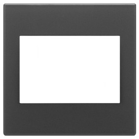 Placca 3M BS nero satinato - Vimar 22648.73