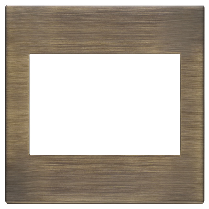 Placca 3M BS bronzo antico spazzolato - Vimar 22648.87