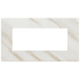 Placca 5M BS bianco Calacatta - Vimar 22649.51