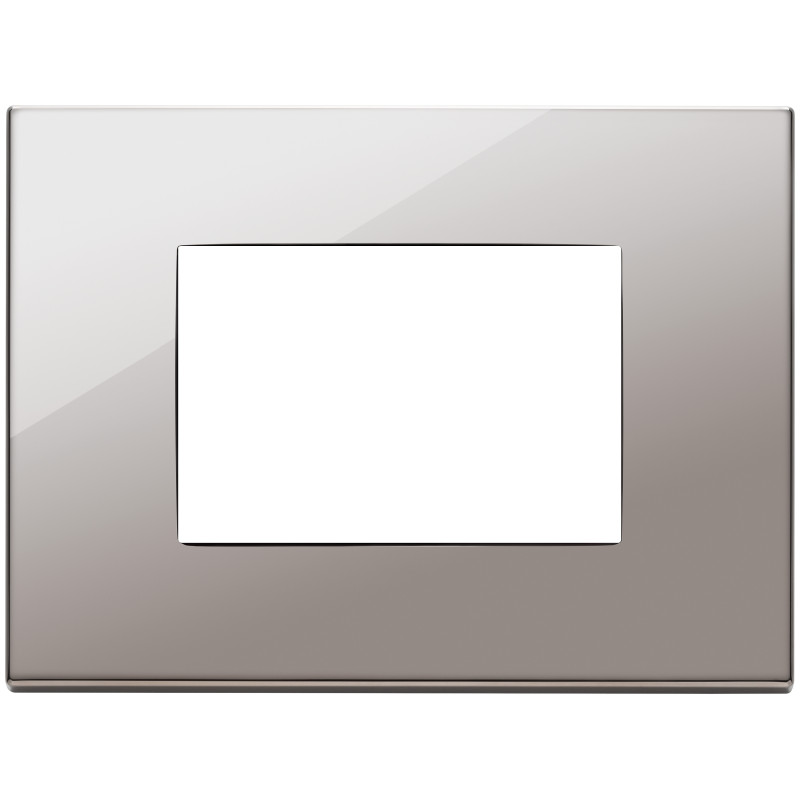 Placca 3M cromo nero - Vimar 22653.83