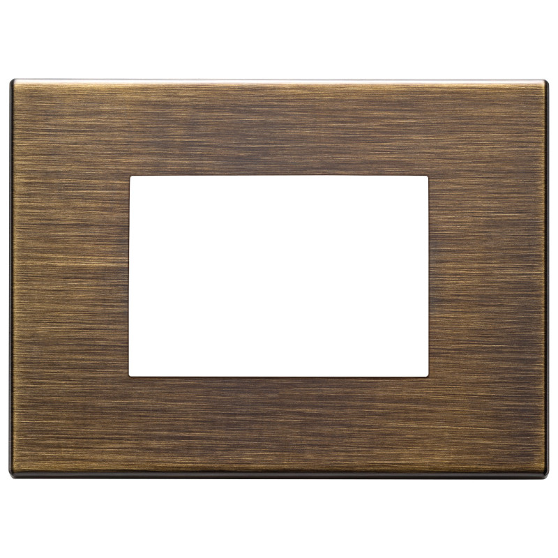 Placca 3M bronzo antico spazzolato - Vimar 22653.87
