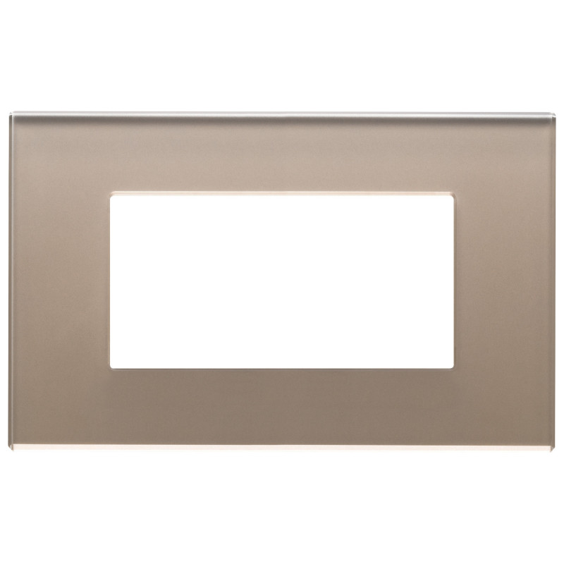 Placca 4M opale bruno - Vimar 22654.77