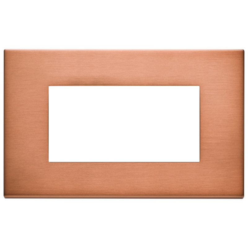 Placca 4M rame spazzolato - Vimar 22654.86