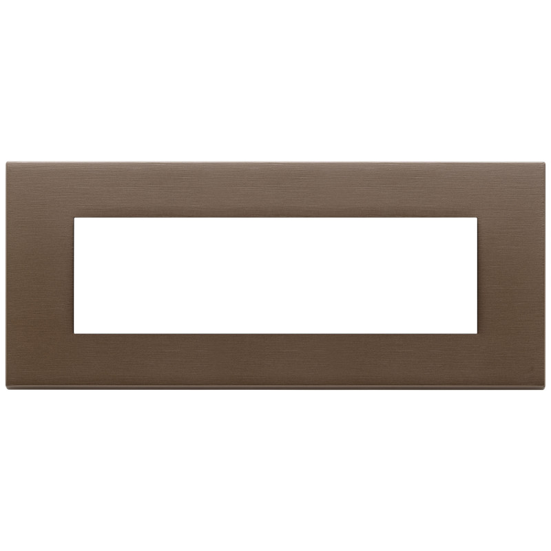 Placca 7M bronzo scuro spazzolato - Vimar 22657.12