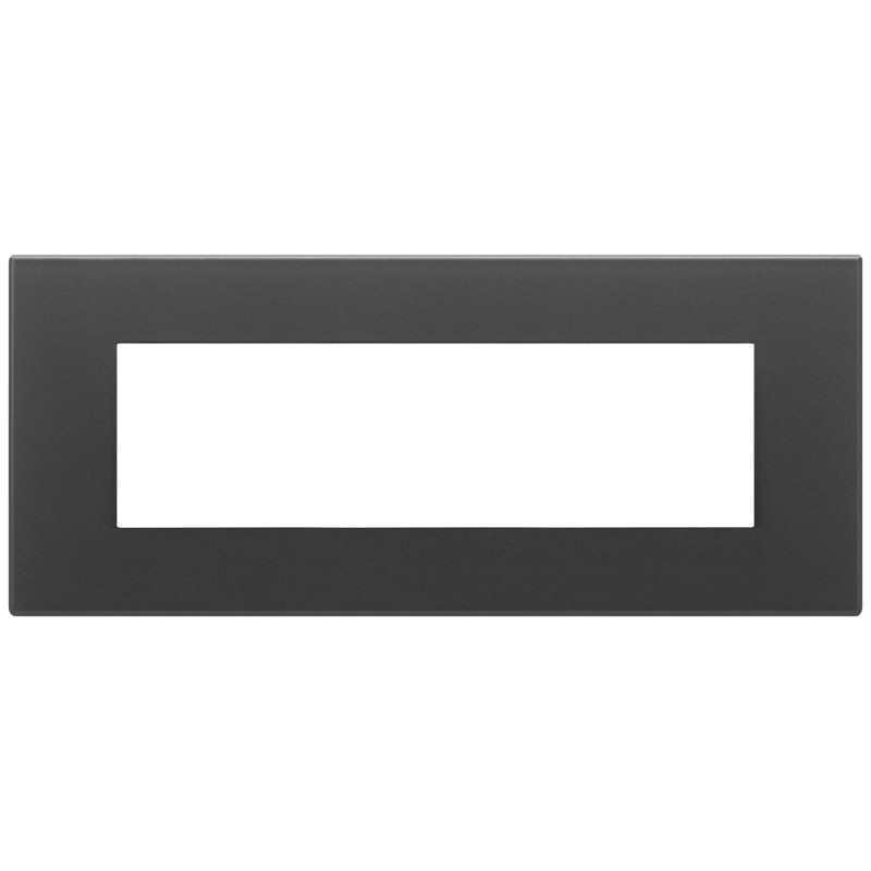 Placca 7M nero satinato - Vimar 22657.73